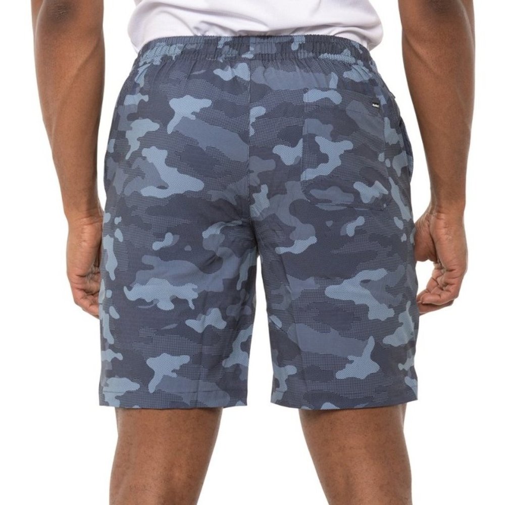 Hurley Men's Hybrid Lightweight Sport Volley Shorts Blue Camouflage Sizes M L XL - Picture 2 of 10
